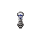 TEAFLEX - Raccordo girevole maschio in ottone nichelato per guaine poliammide trecciate IP67 M20X1,5.