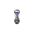 TEAFLEX - Raccordo girevole maschio in ottone nichelato per guaine in poliammide trecciate IP67 M25X1,5.