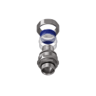 TEAFLEX - Raccordo maschio in ottone nichelato girevole per guaine in poliammide trecciate IP67 M32X1,5. P29MG2932