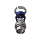 TEAFLEX - Raccordo maschio in ottone nichelato girevole per guaine in poliammide trecciate IP67.