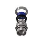 TEAFLEX - Raccordo girevole maschio in ottone nichelato per guaine in poliammide trecciate IP67 P36MG40 M50X1,5.