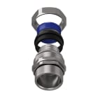 TEAFLEX - Raccordo girevole maschio in ottone nichelato per guaine poliammide trecciate IP67 ISO63 profondità C48 MG50. P48MG5063