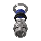 TEAFLEX - Raccordo girevole maschio in ottone nichelato per guaine poliammide trecciate IP67 ISO63 profondità C48 MG50.