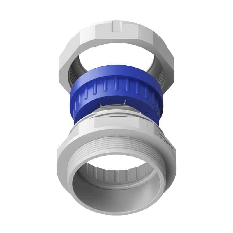 TEAFLEX - Pressacavo in poliammide PA6 IP68 con 1 foro e filettatura PG48.