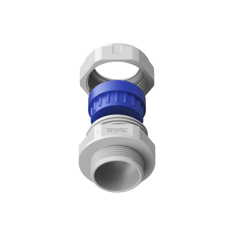 TEAFLEX - Pressacavo in poliammide PA6 IP68 con 1 foro, 11,5-15,5 mm, conforme a ISO32. PKGM3216