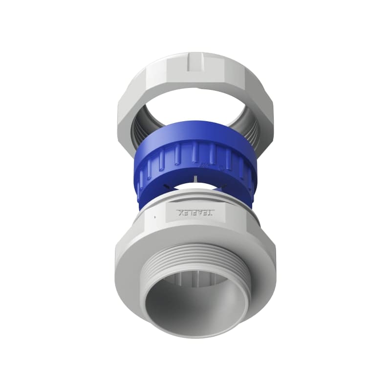 TEAFLEX - Pressacavo in poliammide PA6 IP68 con 1 foro, ISO40, 27-32.