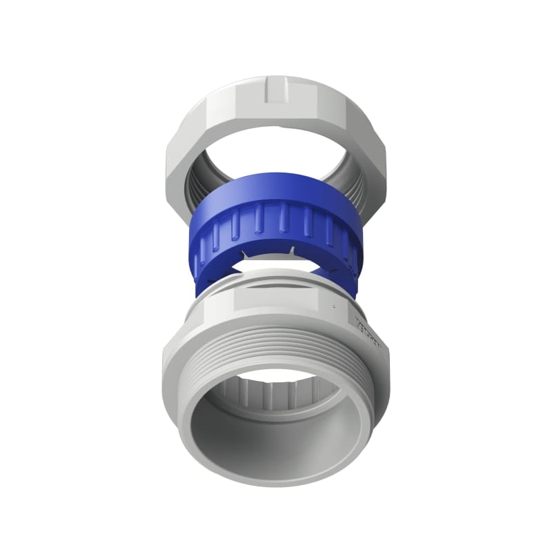 TEAFLEX - Pressacavo in poliammide PA6 IP68 con 1 foro, ISO50, 32-36