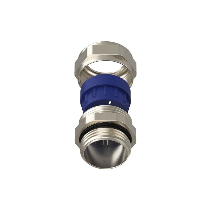 TEAFLEX - Pressacavo allargato 17-20,5 IP68 in ottone nichelato con 1 foro.