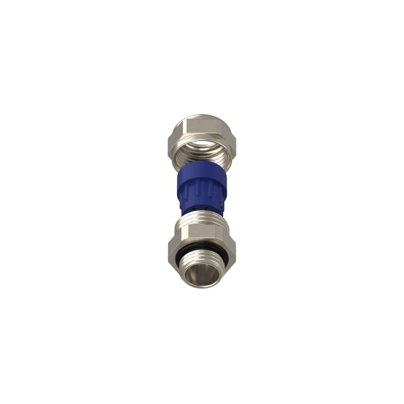TEAFLEX - Pressacavo allargabile 6,5-9,5 PG07 in ottone nichelato IP68 con 1 foro.
