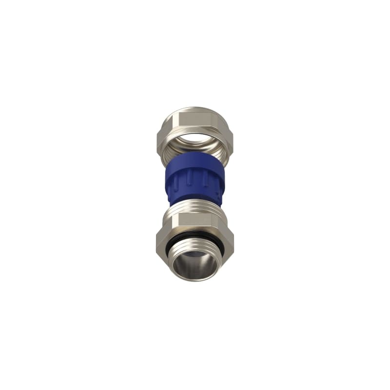 TEAFLEX - Pressacavo allargato 7-10,5 mm in ottone nichelato IP68 con 1 foro.
