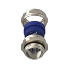 TEAFLEX - Pressacavo allargato 20-25mm 1 foro ottone nichelato IP68.