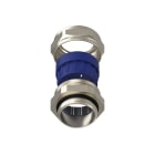 TEAFLEX - Pressacavo allargato 19-23 PG21 in ottone nichelato con IP68 per 1 foro.