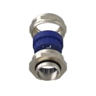 TEAFLEX - Pressacavo allargato 21-25 PG21 in ottone nichelato IP68 con 1 foro. PRA2125