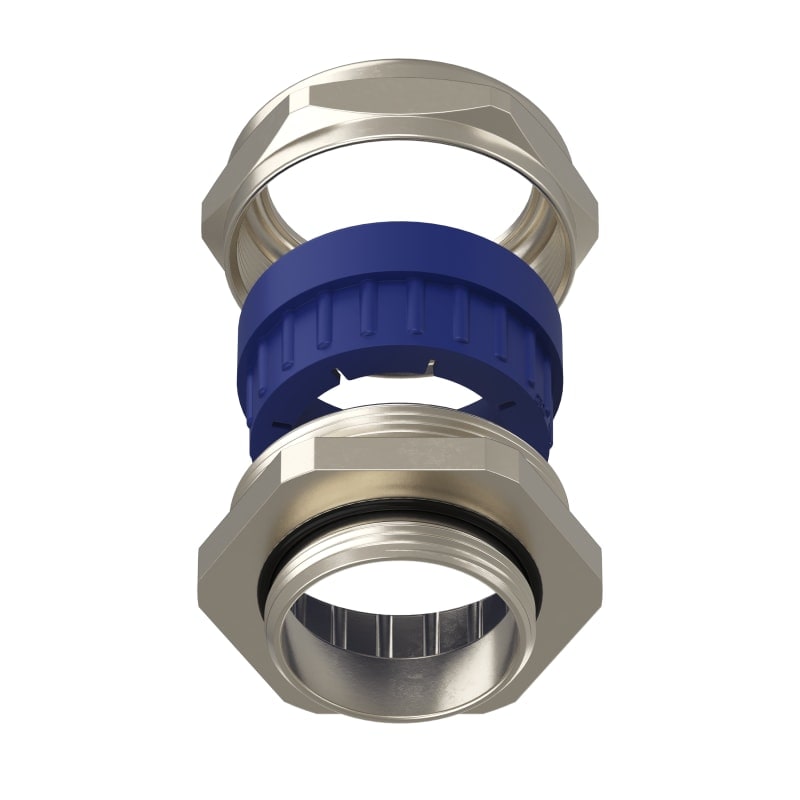 TEAFLEX - Pressacavo allargabile da 32 a 36 mm PG29 in ottone nichelato IP68 con 1 foro.