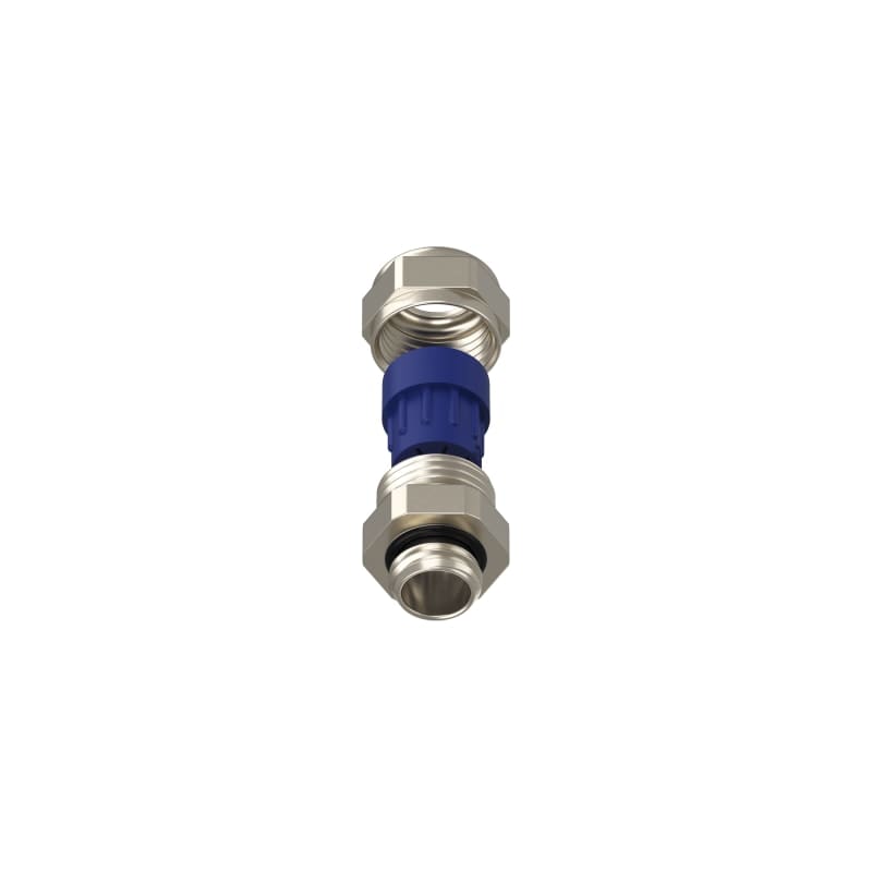 TEAFLEX - Pressacavo allargabile 6,5-9,5 M12x1,5 in ottone nichelato IP68 con 1 foro.