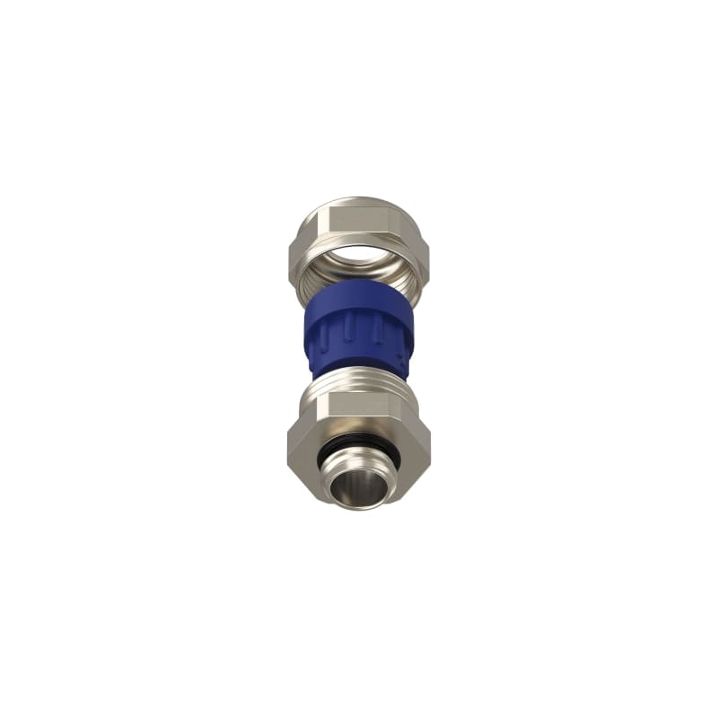 TEAFLEX - Pressacavo allargato 7-10,5 M12x1,5 in ottone nichelato IP68 con 1 foro.