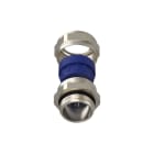 TEAFLEX - Pressacavo allargabile 11,5-15,5 M25X1,5 in ottone nichelato IP68 con 1 foro.