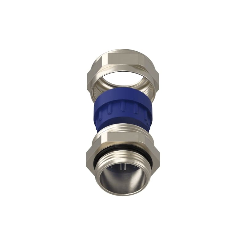TEAFLEX - Pressacavo allargabile 11,5-15,5 M25X1,5 in ottone nichelato IP68 con 1 foro.