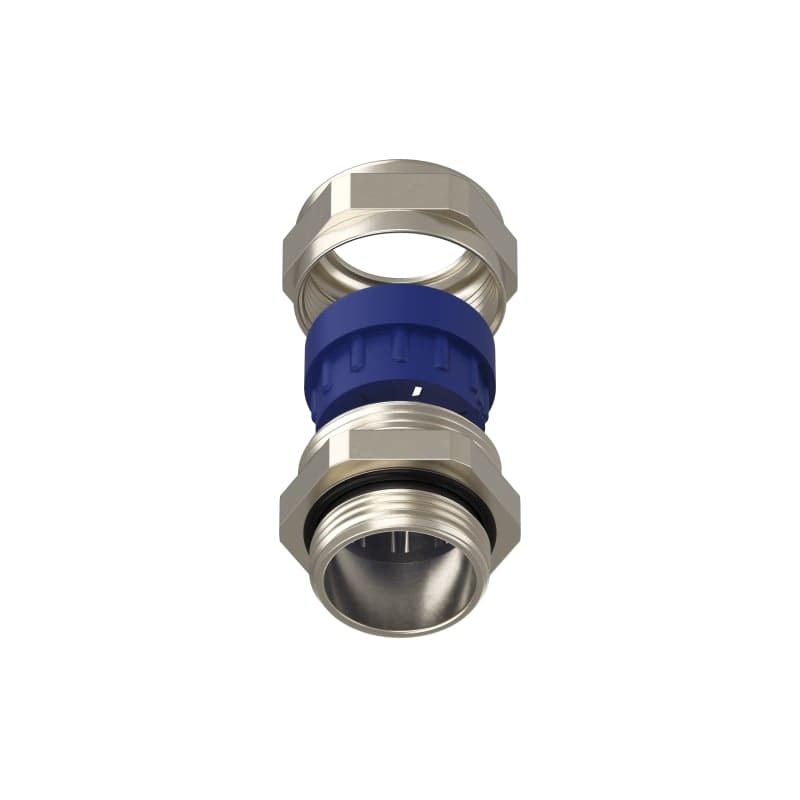 TEAFLEX - Pressacavo allargabile 17-20,5 M25x1,5 in ottone nichelato IP68 con 1 foro.