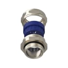 TEAFLEX - Pressacavo allargato M32x1,5 in ottone nichelato IP68 con 1 foro. PRAM3225