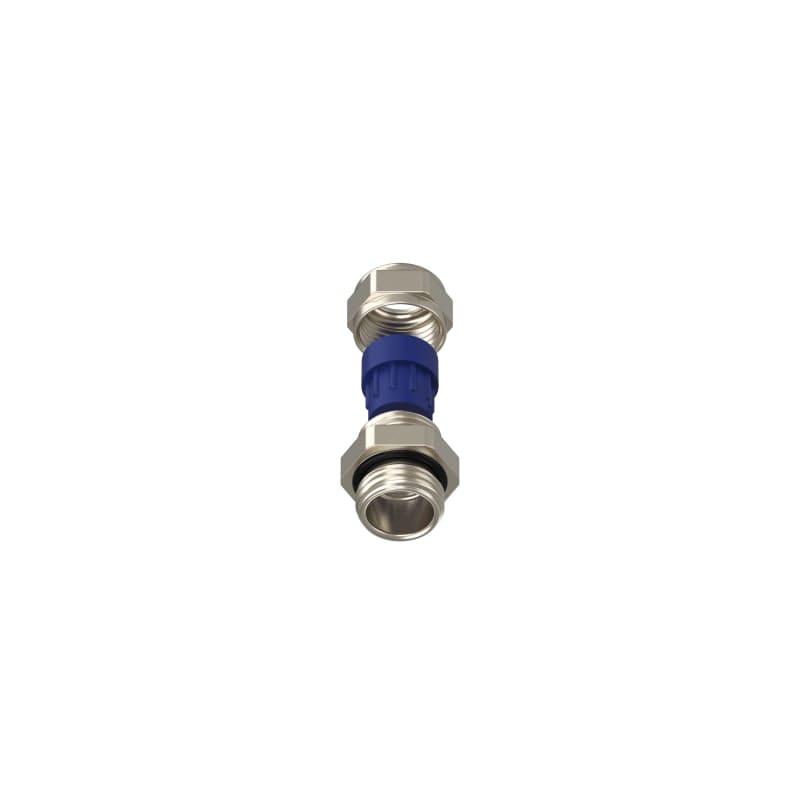 TEAFLEX - Pressacavo multifunzione 2x1 ISO16 in ottone nichelato IP68.