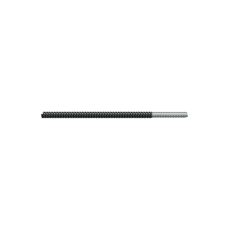 TEAFLEX - Guaina in acciaio zincato ricoperta in PVC aspirato IP68 per tubo tipo SV 9 nero.