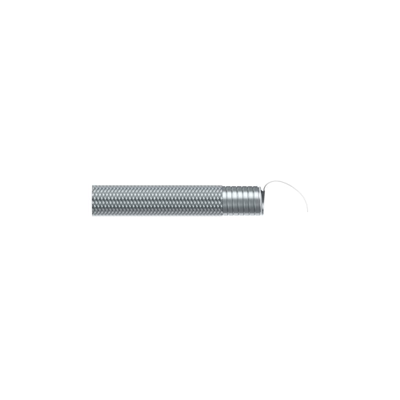 TEAFLEX - Guaina in acciaio zincato rivestita con treccia IP40.