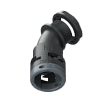 TEAFLEX - CURVA 45 IP66 BF17 PG16 NERO U6BBF17P16