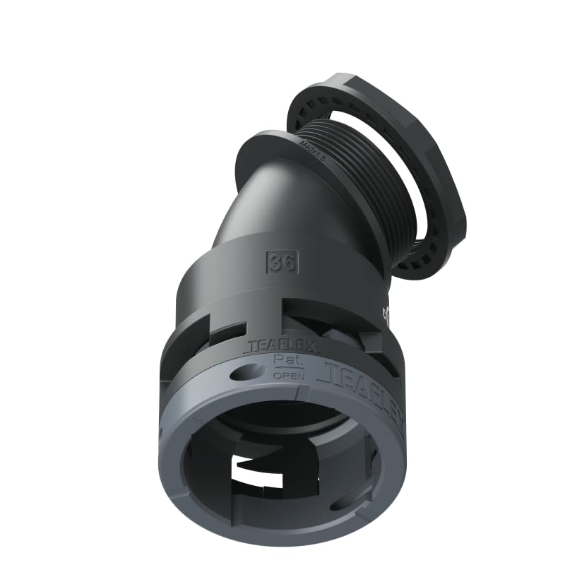TEAFLEX - CURVA 45 IP66 BF36 M40 NERO