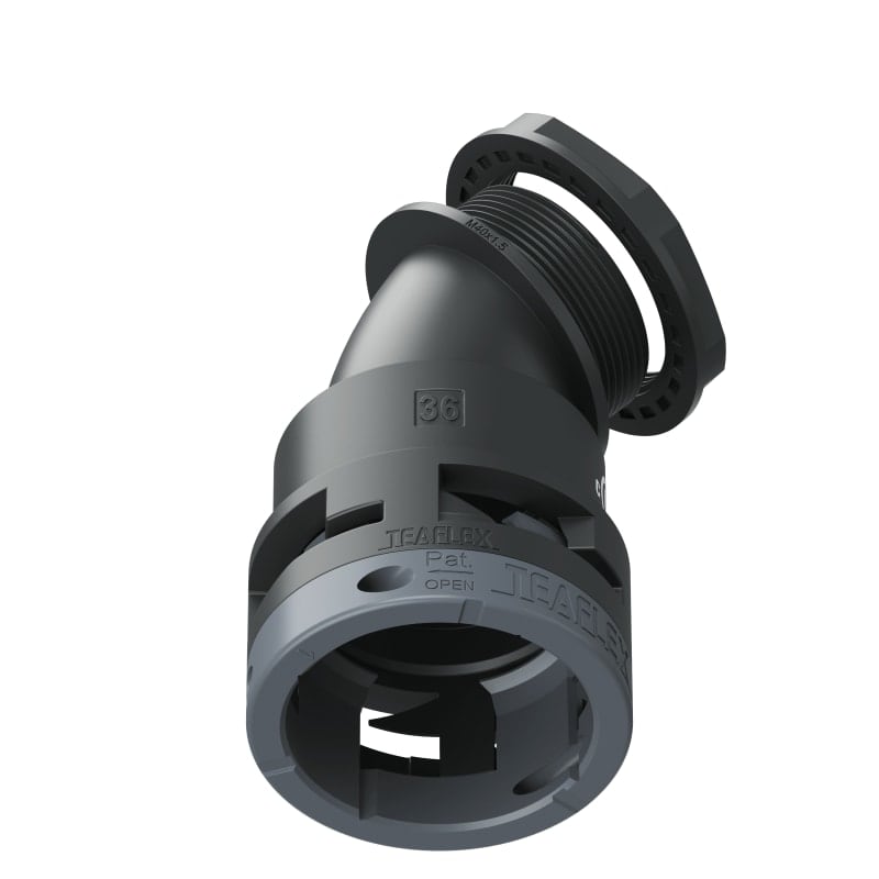 TEAFLEX - CURVA 45 IP66 BF36 M40 NERO