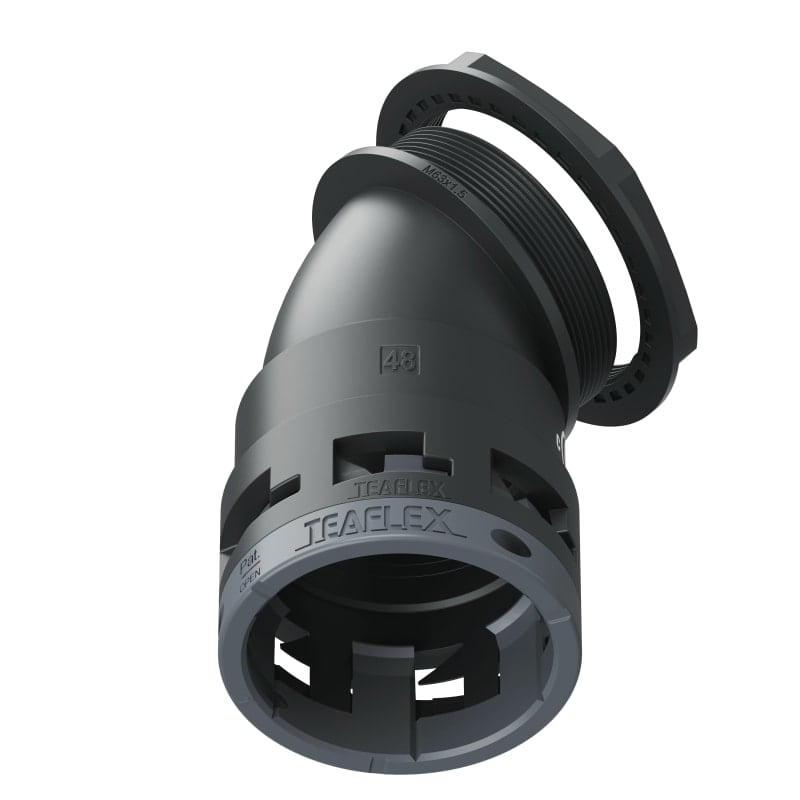 TEAFLEX - CURVA 45 IP66 BF48 M63 NERO