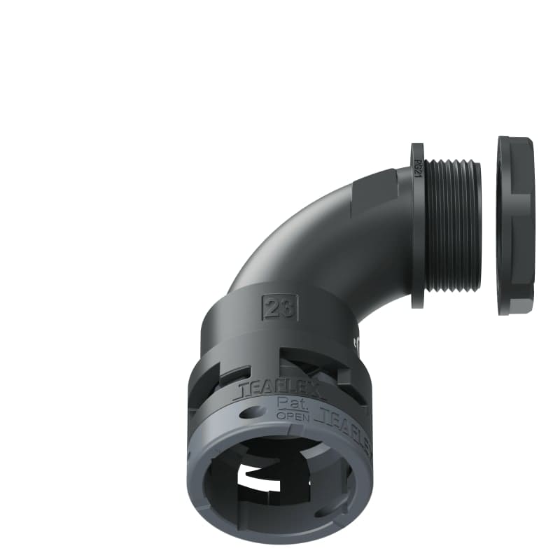 TEAFLEX - CURVA 90 IP66 BN23 PG21 NERO