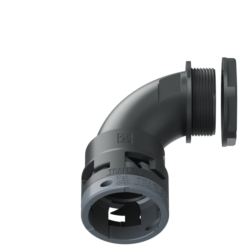 TEAFLEX - CURVA 90 IP66 BN29 PG29 NERO