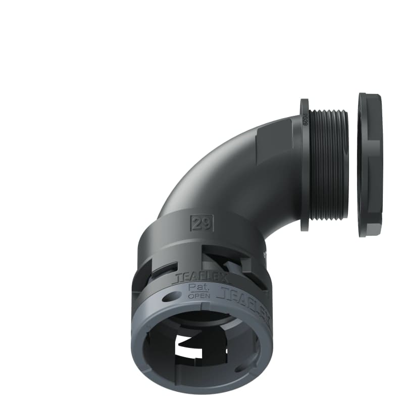 TEAFLEX - CURVA 90 IP66 BN29 PG29 NERO