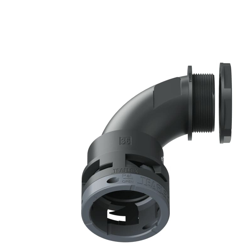 TEAFLEX - CURVA 90 IP66 BN36 M40 NERO