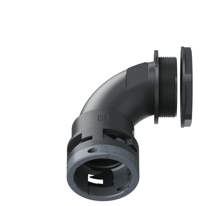 TEAFLEX - CURVA 90 IP66 BN36 M50 NERO U6BBN36M50