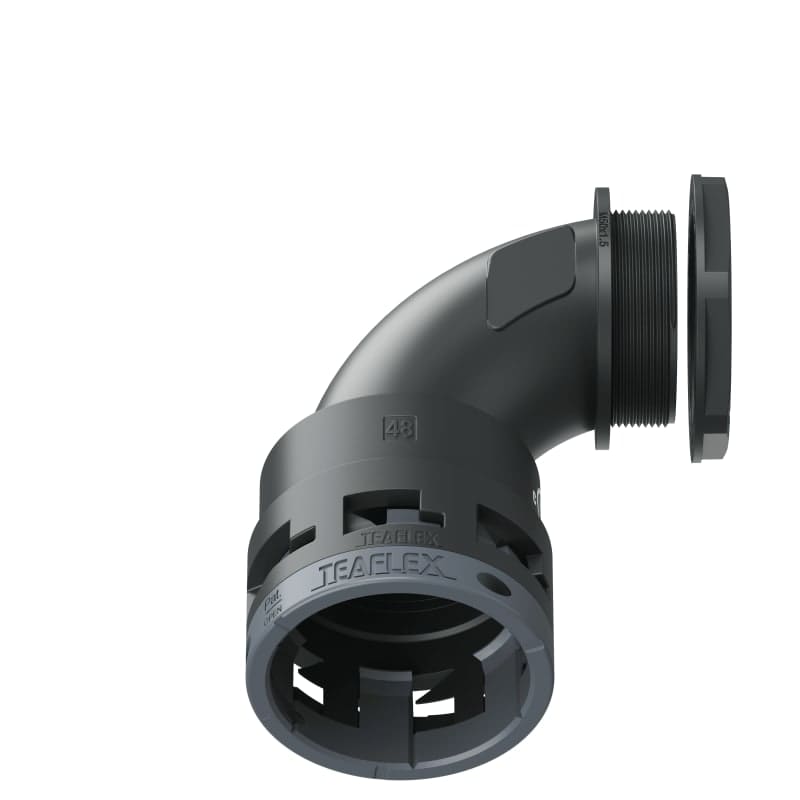 TEAFLEX - CURVA 90 IP66 BN48 M50 NERO