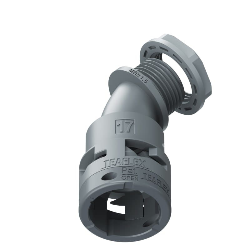 TEAFLEX - CURVA 45 IP66 BF17 M20 GRIGI U6GBF17M20