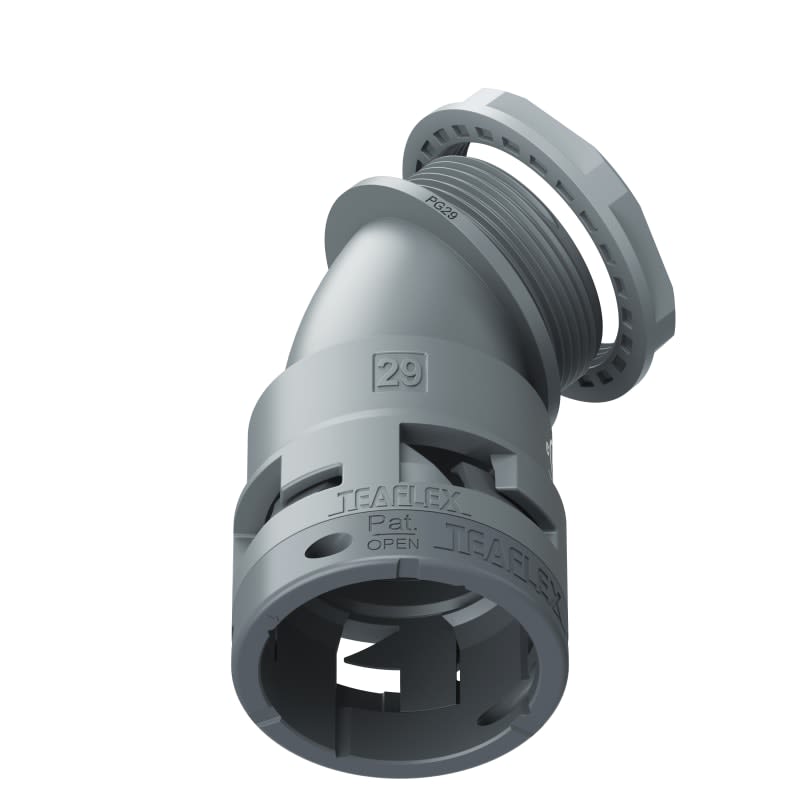 TEAFLEX - CURVA 45 IP66 BF29 PG29 GRIGI U6GBF29P29