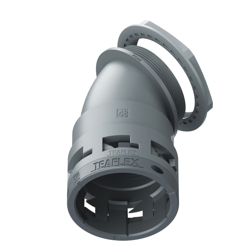 TEAFLEX - CURVA 45 IP66 BF48 PG48 GRIGI U6GBF48P48