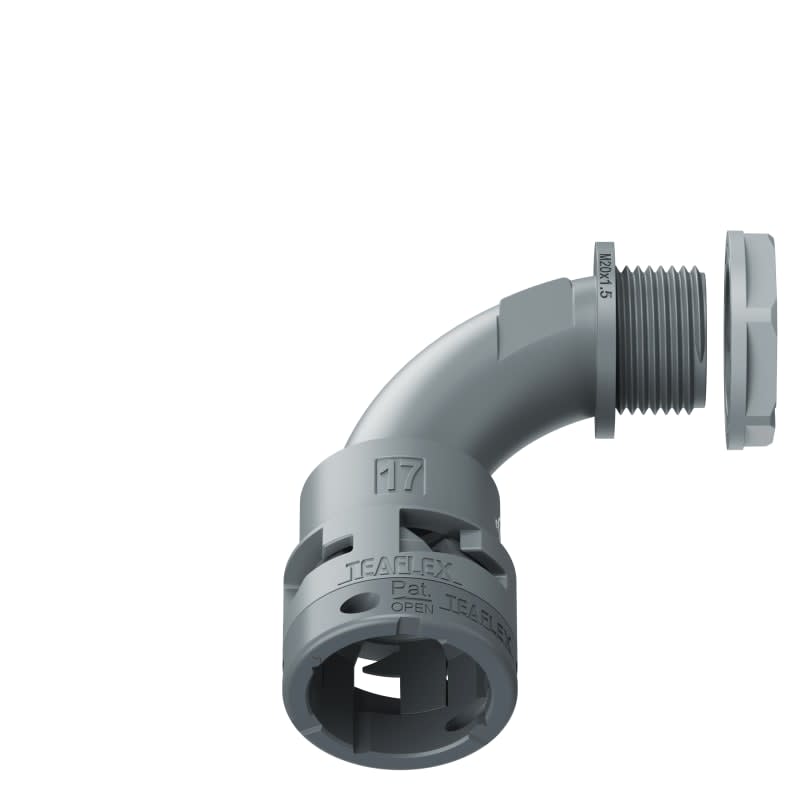 TEAFLEX - CURVA 90 IP66 BN17 M20 GRIGI U6GBN17M20