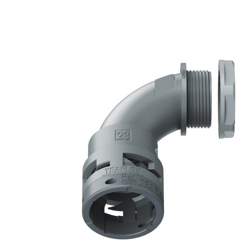 TEAFLEX - CURVA 90 IP66 BN23 PG21 GRIGI U6GBN23P21