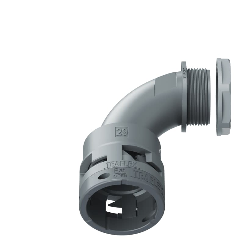 TEAFLEX - CURVA 90 IP66 BN29 M32  GRIGI U6GBN29M32