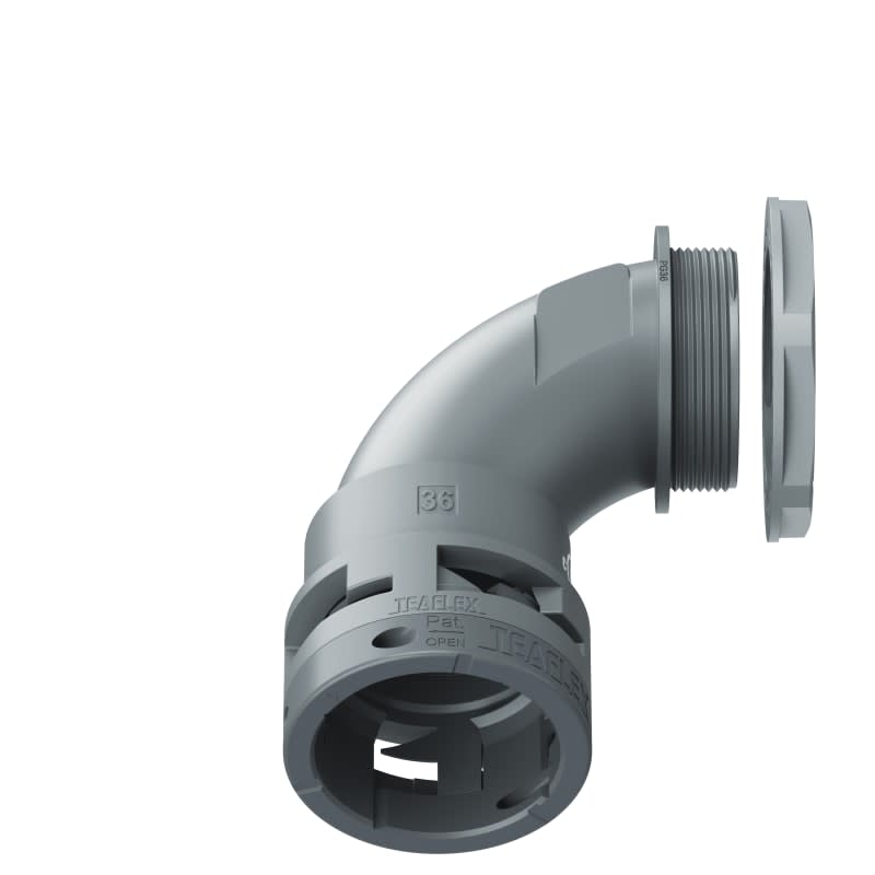 TEAFLEX - CURVA 90 IP66 BN36 PG36 GRIGI U6GBN36P36