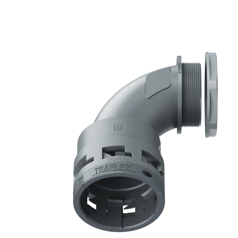 TEAFLEX - CURVA 90 IP66 BN48 M50  GRIGI U6GBN48M50