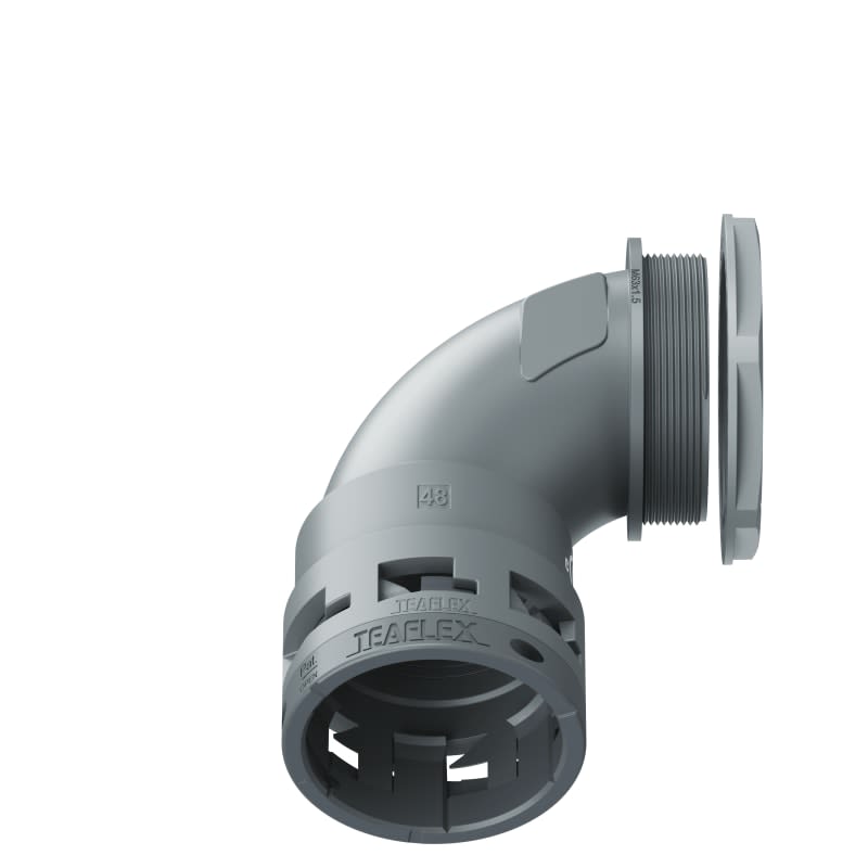 TEAFLEX - CURVA 90 IP66 BN48 M63  GRIGI U6GBN48M63