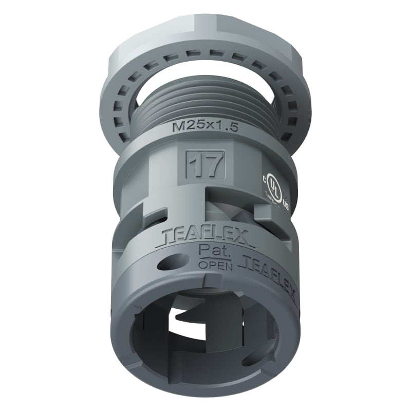 TEAFLEX - RACC.GRIGIO IP66 SM17 M25X1,5