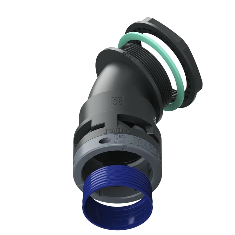 TEAFLEX - CURVA 45 IP68 BF36 M50 NERO