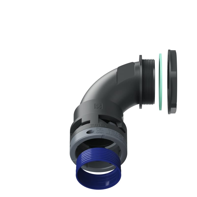 TEAFLEX - CURVA 90 IP68 BN36 PG36 NERO