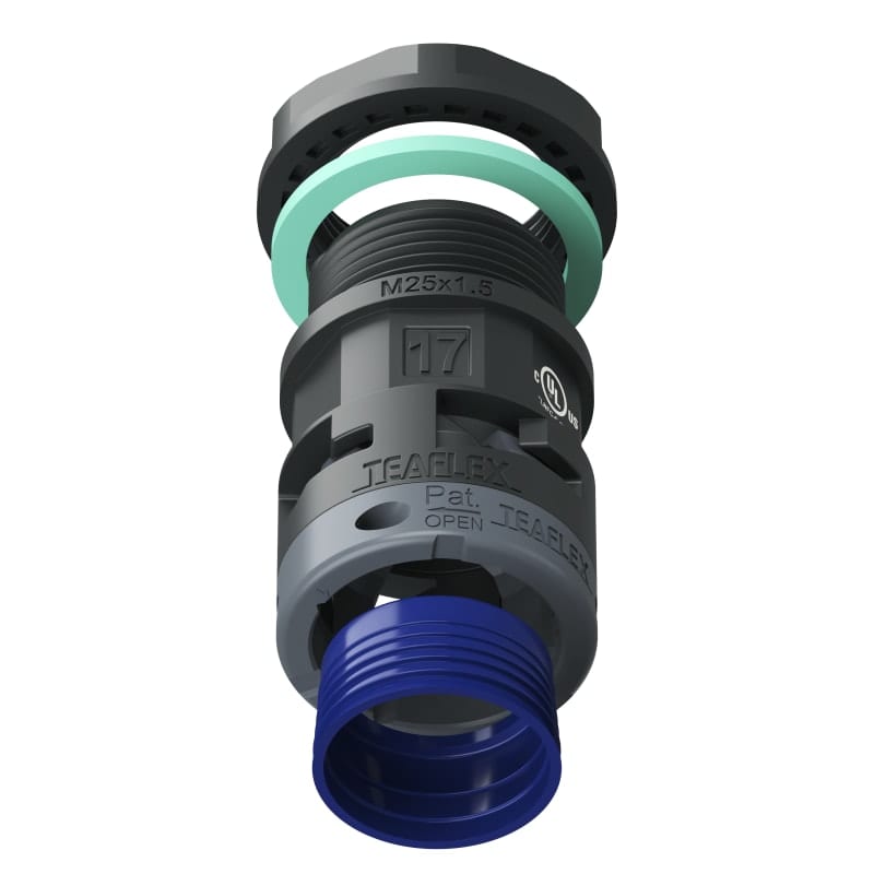 TEAFLEX - RACC.NERO IP68 SM17 M25X1,5